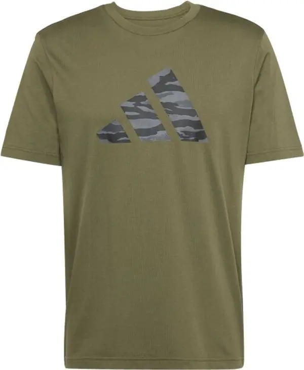 adidas adidas M C CAMO LOGO TEE Мъжка тениска, khaki, размер