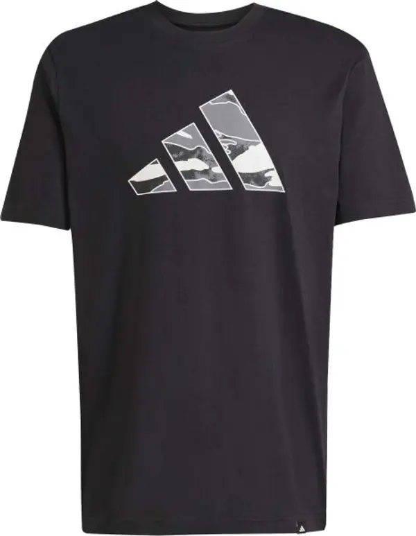 Adidas adidas M CAMO LOGO TEE Мъжка тениска, черно, размер