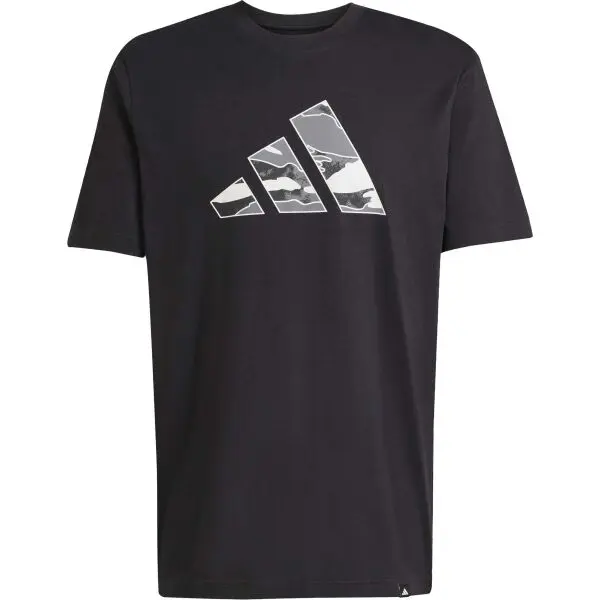 adidas adidas M CAMO LOGO TEE Мъжка тениска, черно, размер