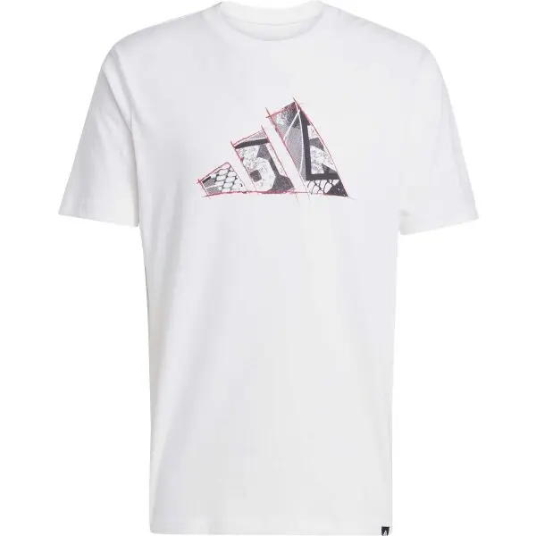 adidas adidas M PHOTO TEE 2 Мъжка тениска, бяло, размер