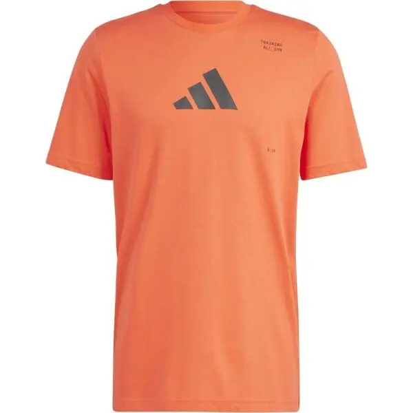 Adidas adidas M TRAINING CAT G T Мъжка спортна тениска, оранжево, размер