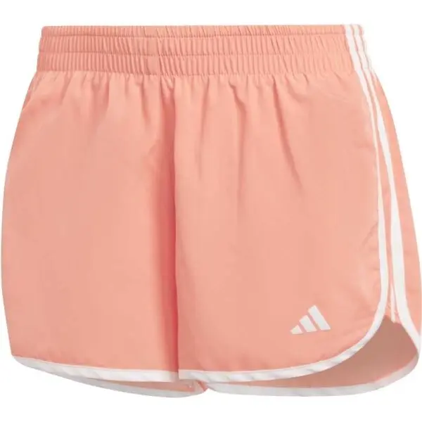Adidas adidas M20 SHORT Дамски шорти за бягане, цвят сьомга, размер L 4"