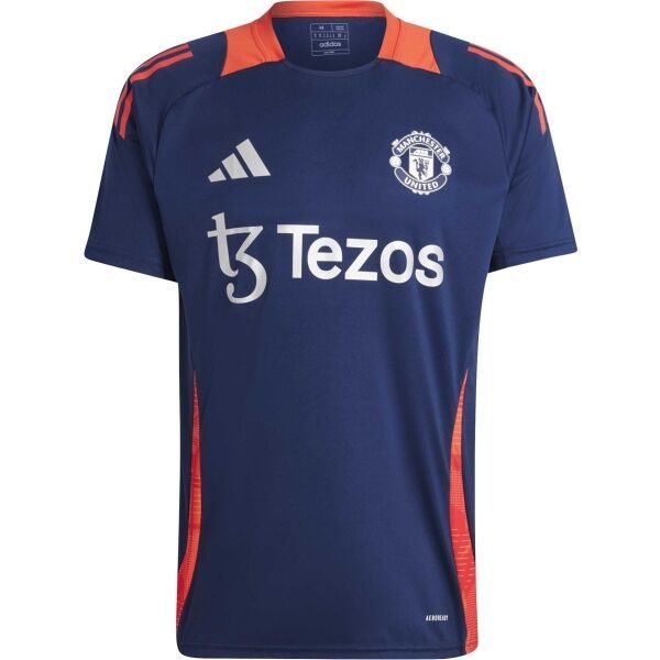 adidas adidas MANCHESTER UNITED FC TRAINING JERSEY Мъжка футболна фланелка, тъмносин, размер