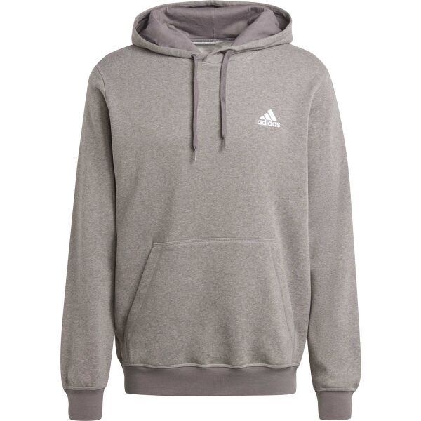 adidas adidas MELANGE HOODIE Мъжки суитшърт, сиво, размер