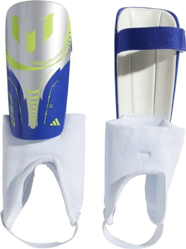 adidas adidas MESSI SG MTC J Детски футболни протектори, сребърно, размер