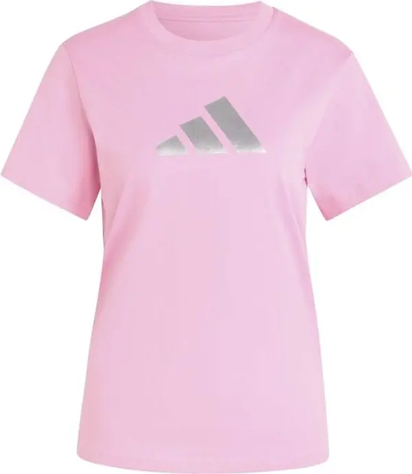 adidas adidas MET LOGO TEE Дамска тениска, розово, размер