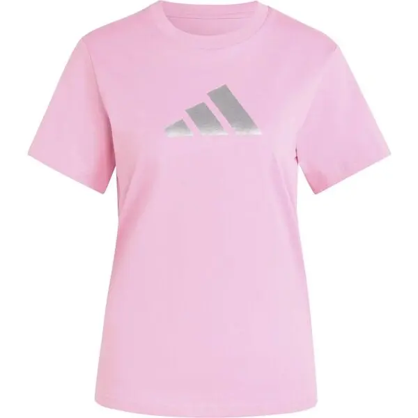 adidas adidas MET LOGO TEE Дамска тениска, розово, размер
