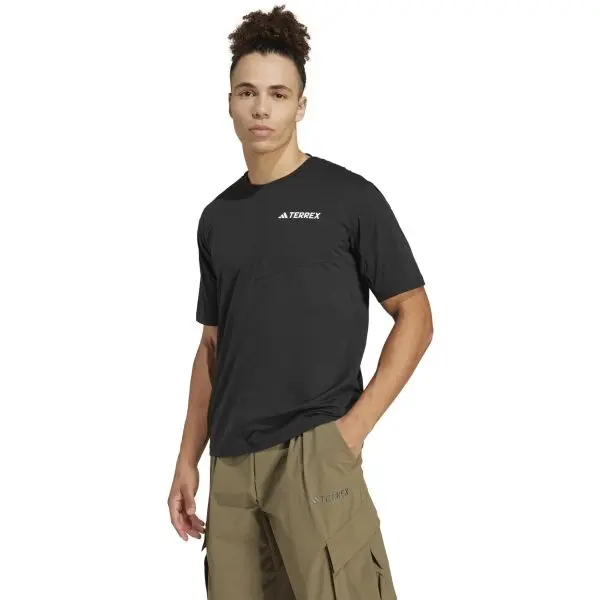 adidas adidas MT TEE Мъжка тениска за туризъм, черно, размер