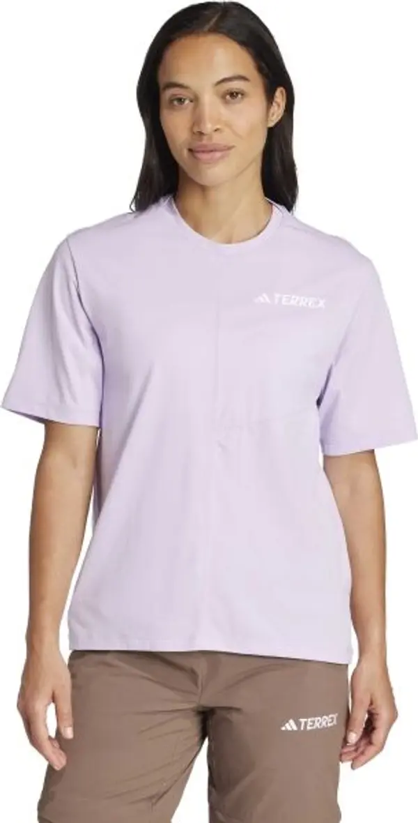 adidas adidas MT TEE Мъжка тениска за туризъм, лилаво, размер