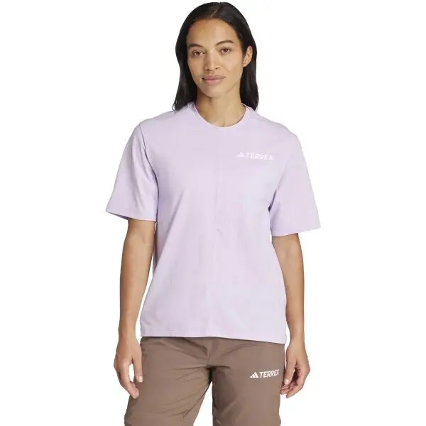 Adidas adidas MT TEE Мъжка тениска за туризъм, лилаво, размер