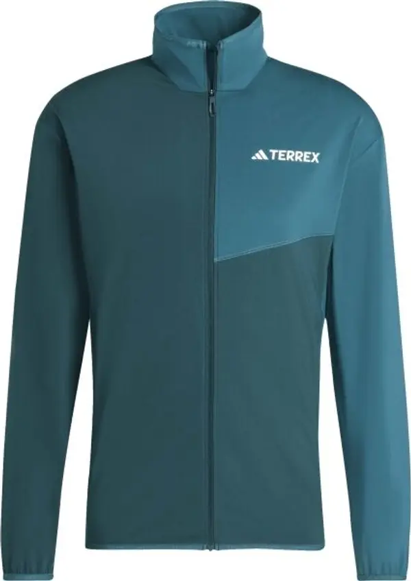 adidas adidas MULTI TERREX CLIMAWARM FZ FL Мъжко яке за туризъм, тъмнозелено, размер