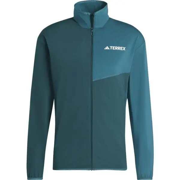 adidas adidas MULTI TERREX CLIMAWARM FZ FL Мъжко яке за туризъм, тъмнозелено, размер