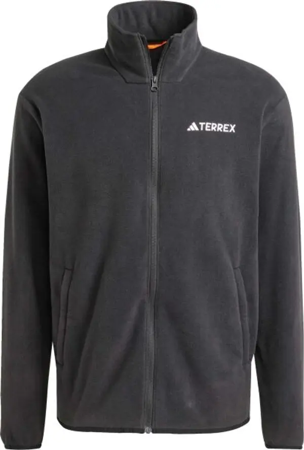 adidas adidas MULTI TERREX ESSENTIALS FULL ZIP FLEECE Мъжко яке за туризъм, черно, размер XXL