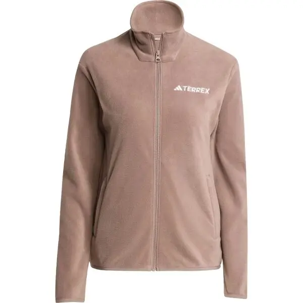 Adidas adidas MULTI TERREX ESSENTIALS FULL ZIP FLEECE W Дамско поларено яке, кафяво, размер