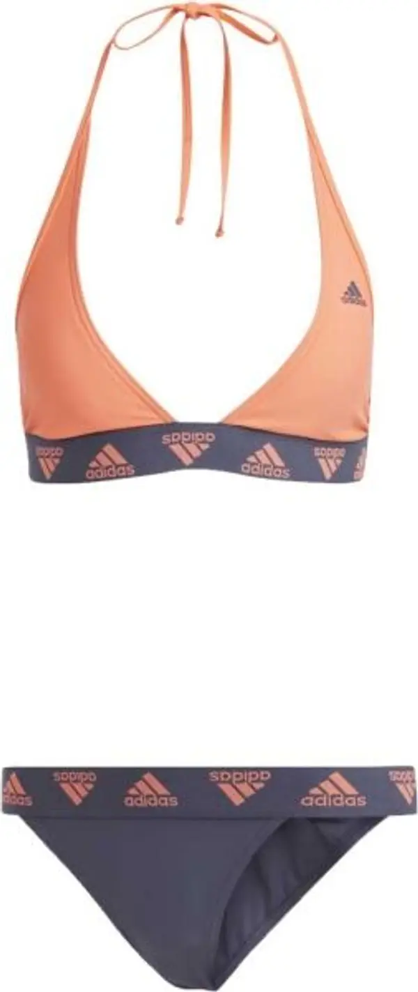 adidas adidas NECKHOL BIKINI Дамски бански костюм от две части, оранжево, размер