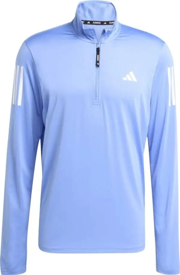 adidas adidas OWN THE RUN HALF-ZIP Мъжка тениска за бягане, синьо, размер