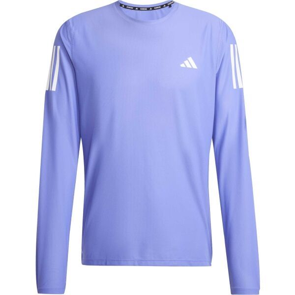 adidas adidas OWN THE RUN LONG SLEEVE TOP Мъжка тениска за бягане, лилаво, размер