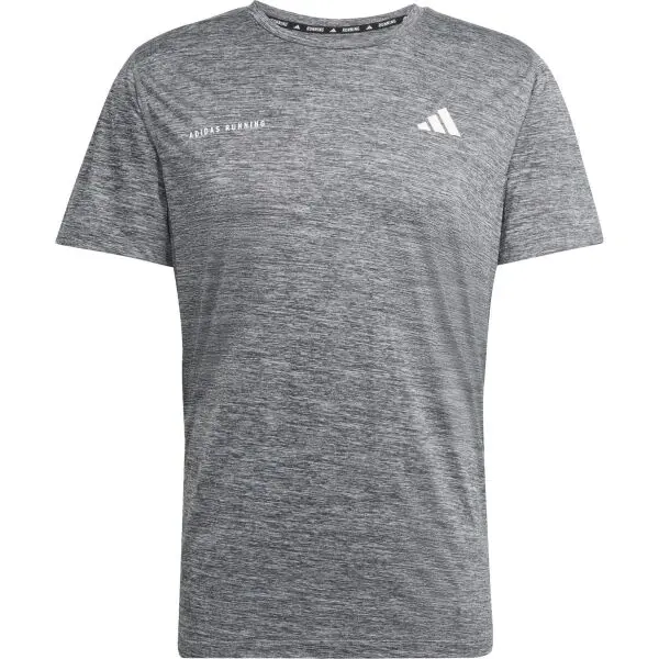 adidas adidas OWN THE RUN MELANGE TEE M Мъжка спортна тениска, тъмносиво, размер