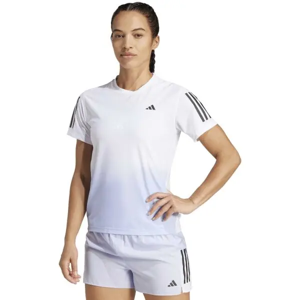 Adidas adidas OWN THE RUN T-SHIRT Дамска тениска за бягане, бяло, размер