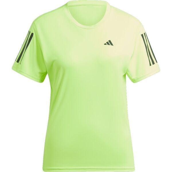 adidas adidas OWN THE RUN TEE Дамска тениска за бягане, светлоотразителен неон, размер