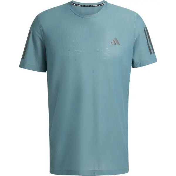 adidas adidas OWN THE RUN TEE Мъжка тениска за бягане, тъмнозелено, размер