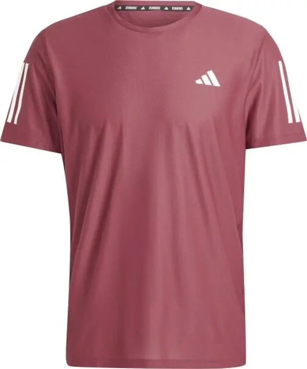 adidas adidas OWN THE RUN TEE Мъжка тениска за бягане, винен, размер