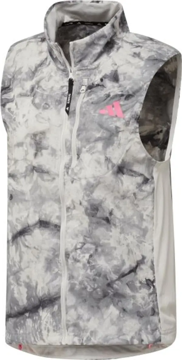 adidas adidas OWN THE RUN TRAINING SPRAY DYE VEST W Дамско елече за бягане, сиво, размер