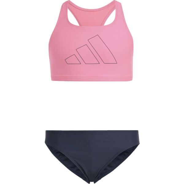 adidas adidas PERFORMANCE BIG BARS KIDS Бански за момичета, розово, размер