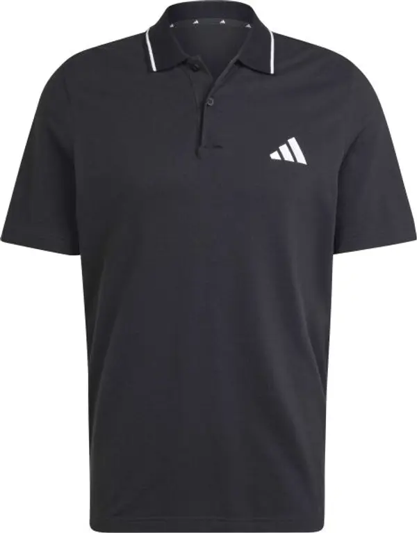 adidas adidas PIQUE POLO Мъжка тениска с якичка, черно, размер