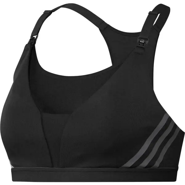 Adidas adidas POWERIMPACT LUXE MEDIUM-SUPPORT MATERNITY Дамско  спортно бюстие, черно, размер M C-D