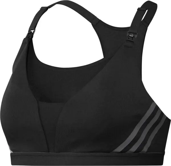 adidas adidas POWERIMPACT LUXE MEDIUM-SUPPORT MATERNITY Дамско  спортно бюстие, черно, размер S A-B