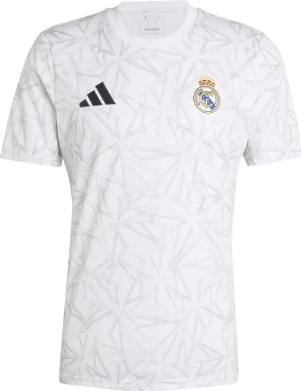 adidas adidas REAL MADRID PRE-MATCH Мъжка футболна тениска, бяло, размер