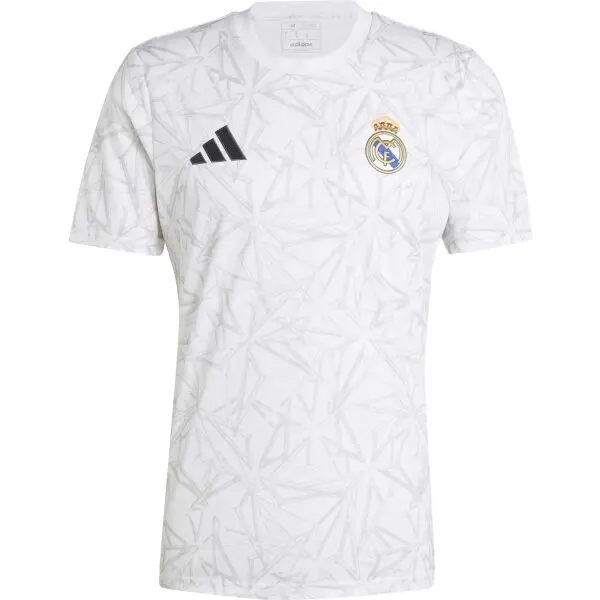 Adidas adidas REAL MADRID PRE-MATCH Мъжка футболна тениска, бяло, размер XXL