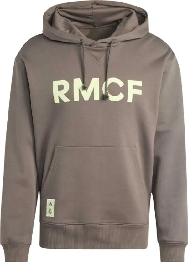 Adidas adidas REAL MADRID SEASONAL HD Мъжки суитшърт, сиво, размер XXL