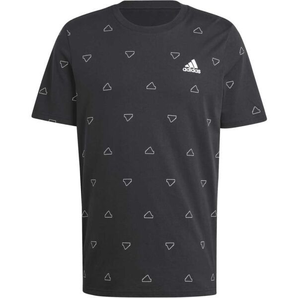adidas adidas SEASONAL ESSENTIALS MONOGRAM GRAPHIC T-SHIRT Мъжка тениска, черно, размер
