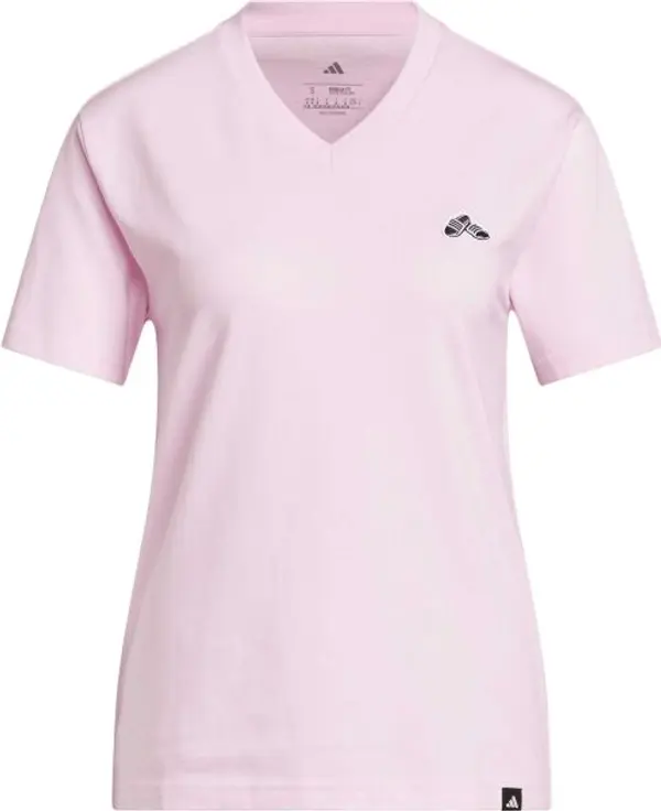 Adidas adidas SLIDE VNECK Дамска тениска, розово, размер