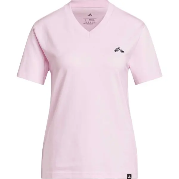 adidas adidas SLIDE VNECK Дамска тениска, розово, размер