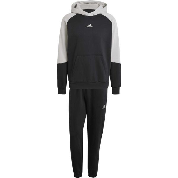 adidas adidas SPORTSWEAR FLEECE COLORBLOCK TRACK SUIT Мъжки спортен екип, черно, размер