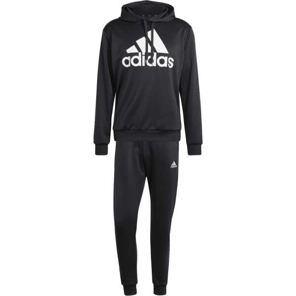 adidas adidas SPORTSWEAR FRENCH TERRY HOODED TRACKSUIT Мъжки спортен екип, черно, размер