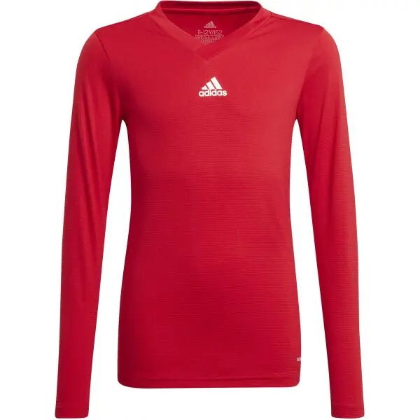 adidas adidas TEAM BASE TEE Y Юношеска тениска за футбол, червено, размер
