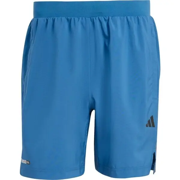 Adidas adidas TECH ESSNTIALS WORKOUT 3 STRIPES SHORTS Мъжки спортни шорти, синьо, размер XL 7"