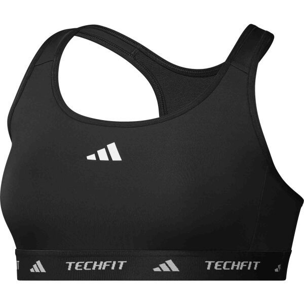 adidas adidas TECHFIT BRA (PLUS SIZE) Дамско спортно бюстие, черно, размер