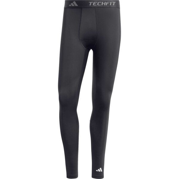 adidas adidas TECHFIT COMPRESSION TRAINING LONG LEGGINGS Мъжки спортен клин, тъмносиво, размер