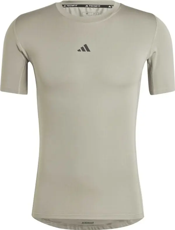 adidas adidas TECHFIT COMPRESSION TRAINING T-SHIRT Мъжка фитнес тениска, сиво, размер
