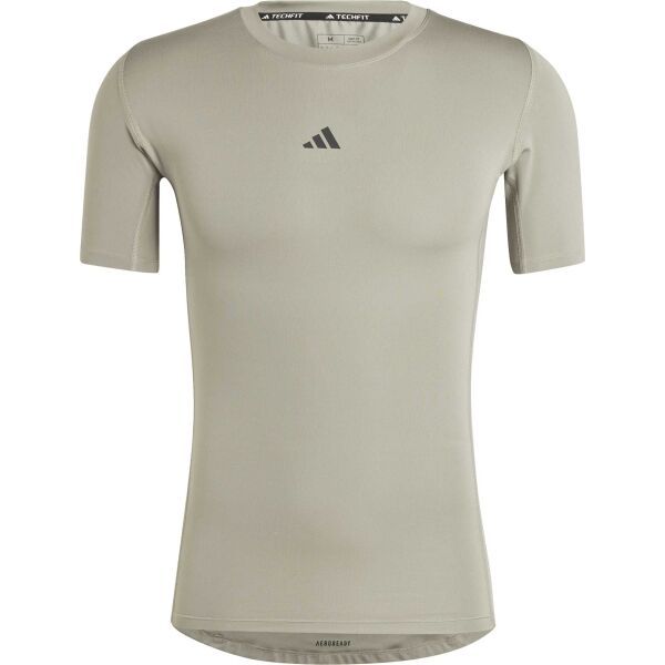 adidas adidas TECHFIT COMPRESSION TRAINING T-SHIRT Мъжка фитнес тениска, сиво, размер