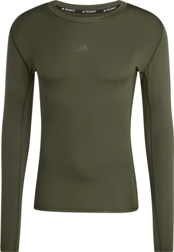 adidas adidas TECHFIT LS TEE Мъжка спортна тениска, тъмносиво, размер