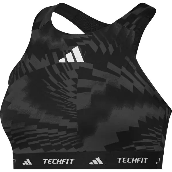 adidas adidas TECHFIT MEDIUM-SUPPORT BRA Дамски сутиен, черно, размер L A-B