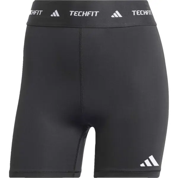 adidas adidas TECHFIT SHORT SHORT Дамски къс клин, черно, размер XS 5"