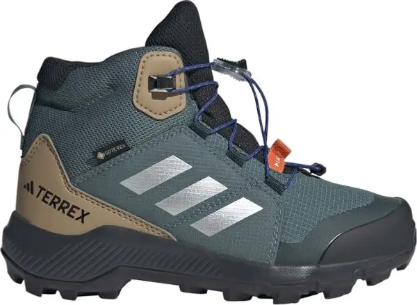 adidas adidas TERREX MID GTX K Детски туристически обувки, тъмнозелено, размер 36