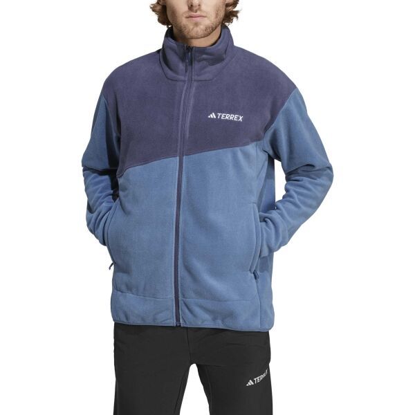 adidas adidas TERREX MULTI FULL-ZIP FLEECE Мъжко яке от флийс, синьо, размер